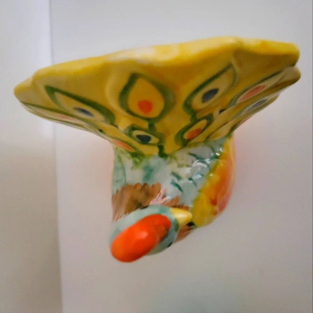 Pier 1 Peacock bird salt pepper shaker set